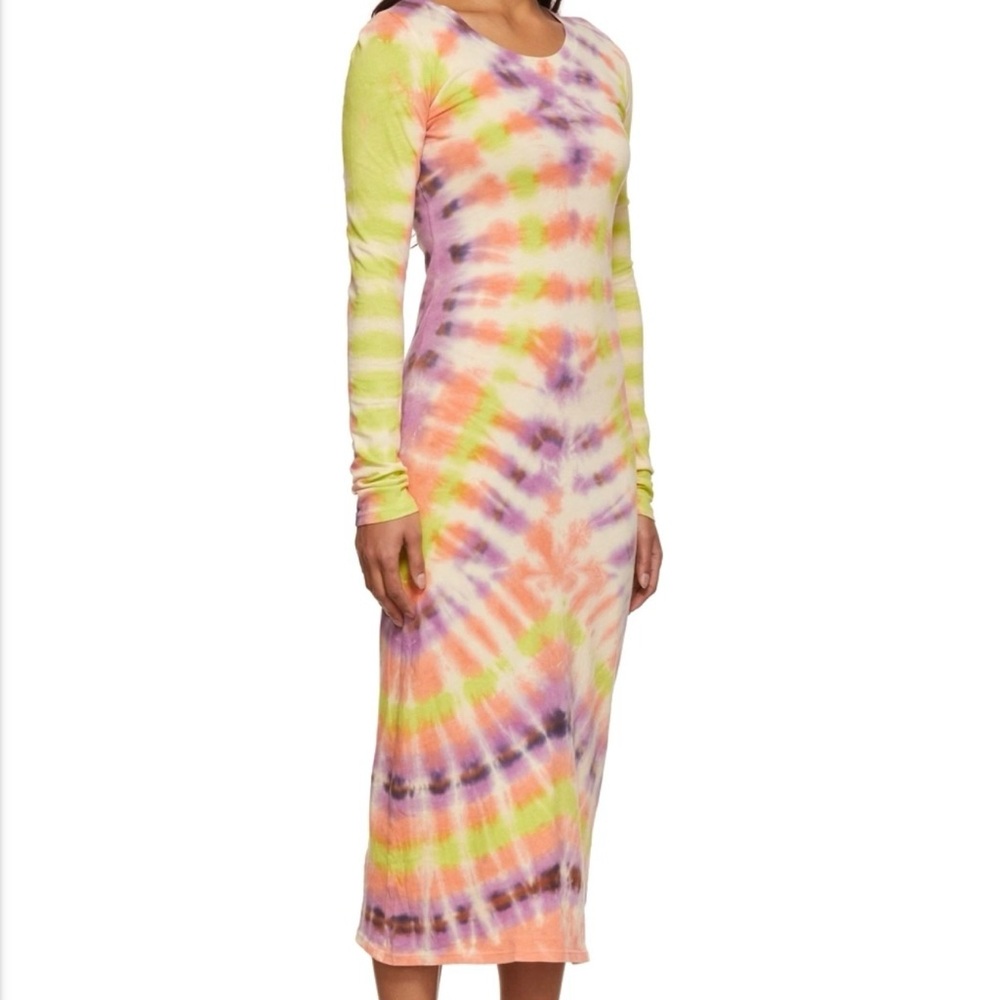 Raquel Allegra - Multicolor Fitted Tie Dye Dress